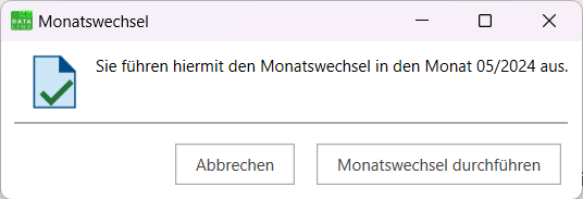 Monatswechsel