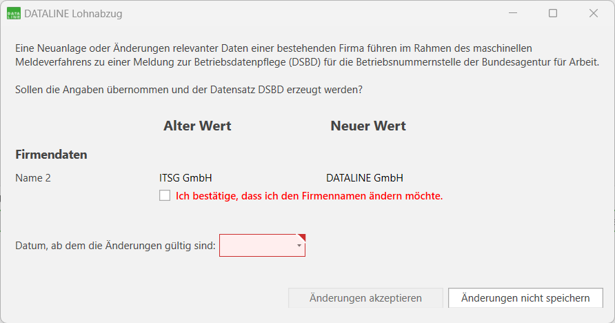 Information Betriebsdatenpflege